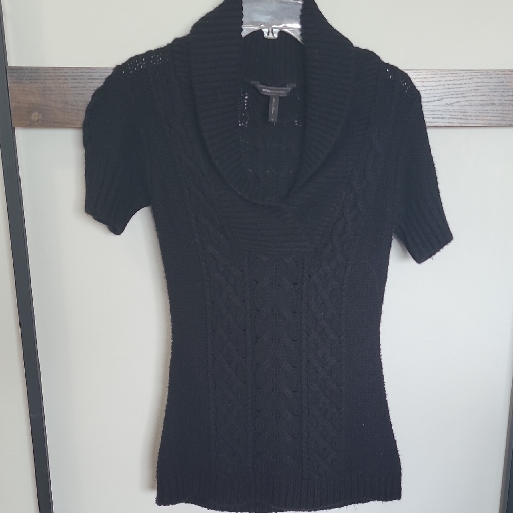 BCBGMaxAzria Black Cowl Neck Sweater